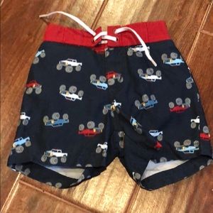 monster truck swim trunks